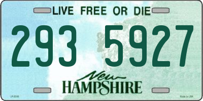 NH license plate 2935927
