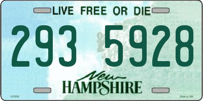 NH license plate 2935928