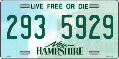 NH license plate 2935929