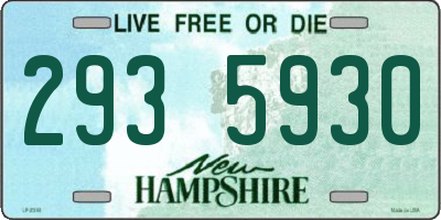 NH license plate 2935930