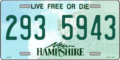 NH license plate 2935943