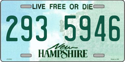 NH license plate 2935946