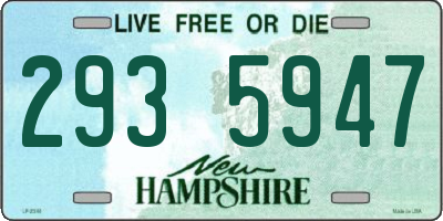 NH license plate 2935947