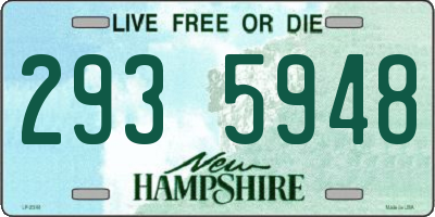NH license plate 2935948