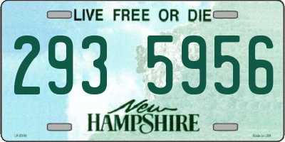 NH license plate 2935956