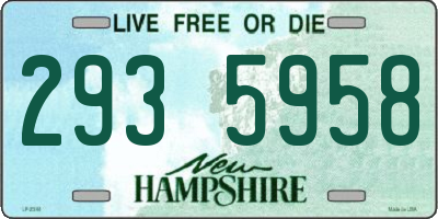 NH license plate 2935958