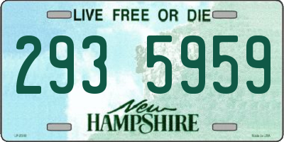 NH license plate 2935959