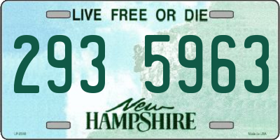 NH license plate 2935963