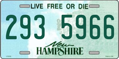 NH license plate 2935966