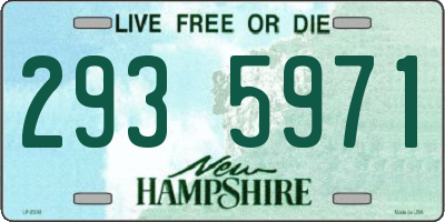 NH license plate 2935971