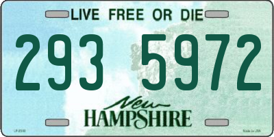 NH license plate 2935972