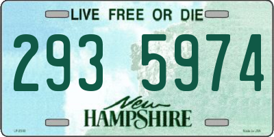 NH license plate 2935974