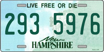 NH license plate 2935976