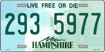 NH license plate 2935977