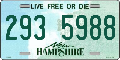 NH license plate 2935988