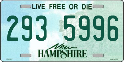NH license plate 2935996