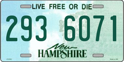 NH license plate 2936071