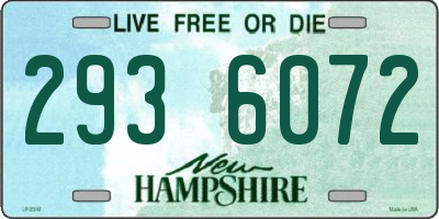 NH license plate 2936072