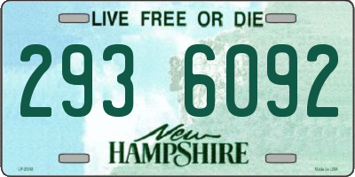 NH license plate 2936092