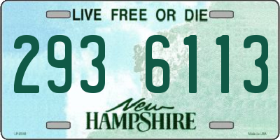 NH license plate 2936113