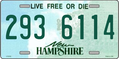 NH license plate 2936114