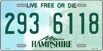 NH license plate 2936118