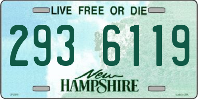 NH license plate 2936119