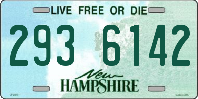 NH license plate 2936142