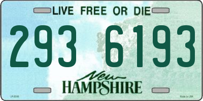 NH license plate 2936193