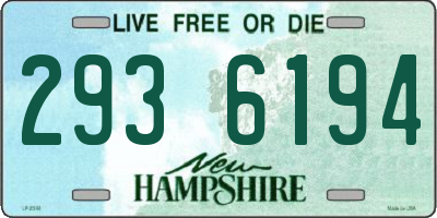 NH license plate 2936194