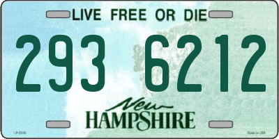 NH license plate 2936212