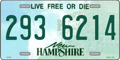 NH license plate 2936214