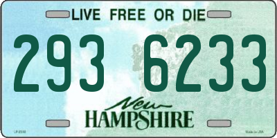 NH license plate 2936233