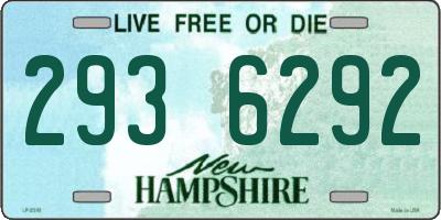 NH license plate 2936292