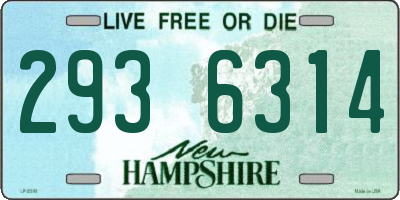 NH license plate 2936314