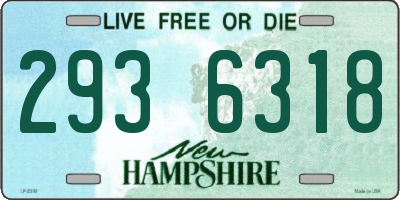 NH license plate 2936318