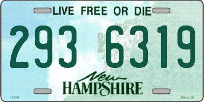 NH license plate 2936319