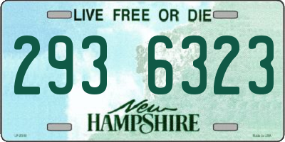 NH license plate 2936323