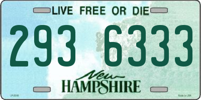 NH license plate 2936333