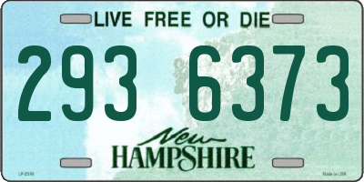 NH license plate 2936373