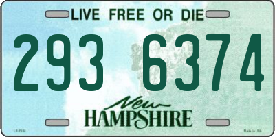 NH license plate 2936374