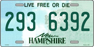 NH license plate 2936392