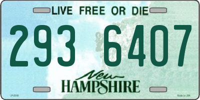 NH license plate 2936407