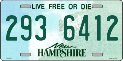 NH license plate 2936412