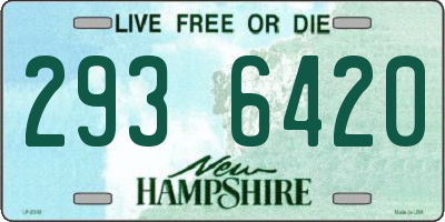 NH license plate 2936420