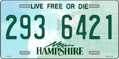 NH license plate 2936421
