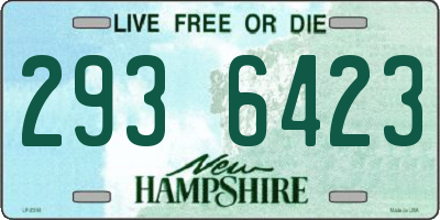 NH license plate 2936423
