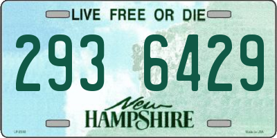NH license plate 2936429