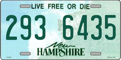 NH license plate 2936435