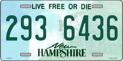 NH license plate 2936436